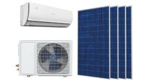 Elektriciteit van zonnepanelen voor airco gebruiken