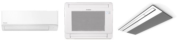 Kanaalloze airco binnenunits