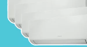 Multi-split airco met 4 binnenunits