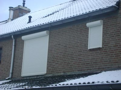 Koop de rolluiken in de winter of najaar