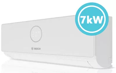 Voorbeeld van een single-split met hoge kW