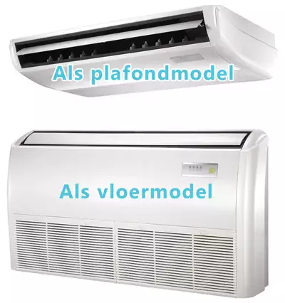 Plafond en vloer airco combinatie